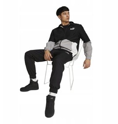 PUMA DRES MĘSKI KOMPLETNY WOVEN TRACKSULT CZARNY r.M