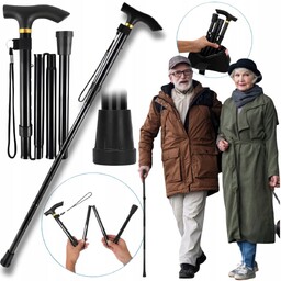 Laska Dla Seniora Inwalidzka Składana Regulowana Teleskopowa