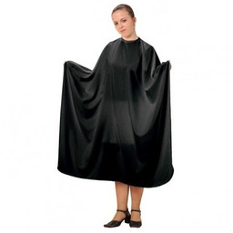 Fox Basic Line, peleryna fryzjerska antystatyczna, czarna