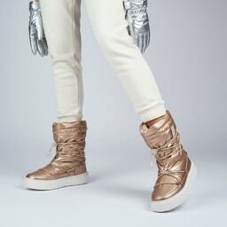 Big Star Beżowe Śniegowce Ocieplane Buty Damskie