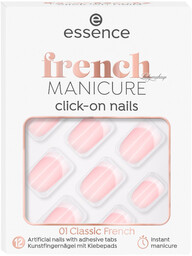 Essence - FRENCH Manicure Click-on Nails - Sztuczne