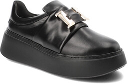 Armodo Czarne Sneakersy Stylowe Wsuwane Obuwie Damskie