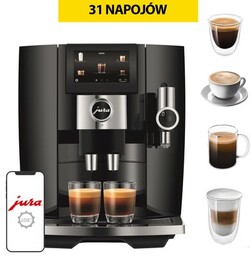 JURA Ekspres J8 Piano Black (EA) z systemem