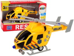Helikopter Ratunkowy Ambulans Żółty Dźwięk Światła Śmigła Import