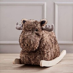 Kids Concept Rocking Moose Bo, pluszowa huśtawka, wielokolorowa