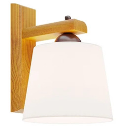 Euluna - Sweden Lampa Ścienna Biały/Dąb rustykalny