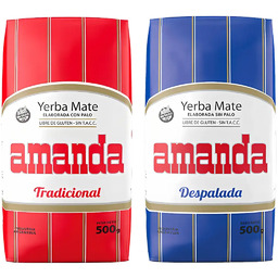 Zestaw Yerba Mate Amanda Elaborada + Despalada 2x500g