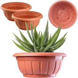 Misa na kwiaty Budrio terakota 34 cm, 2