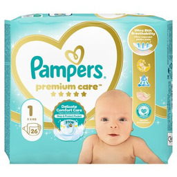 PAMPERS Pieluchy Premium Care 1 (26 szt.) Zyskuj