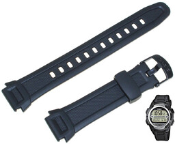 Pasek do zegarka Casio W-756 -1AV czarny 10287400