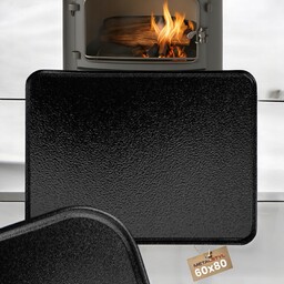 Blacha pod piec kominek przedpiecowa 60x80 czarna