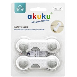 AKUKU Zabezpieczenia do szafek - szare 9cm, 2szt.