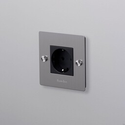 Gniazdo pojedyncze 1G Socket Stalowe Standard europejski