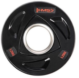 TOX01 CZARNY TALERZ OLIMPIJSKI OGUMOWANY 1.25 KG HMS