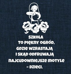 Szkoła to piękny ogród...- wycinanka z kartonu