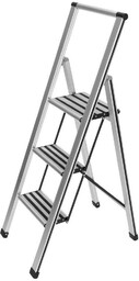 WENKO Aluminiowa drabina, 3-stopniowa