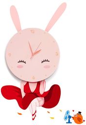 Milagro BUNNY LED CLOCK ML148 kinkiet lampa ścienna