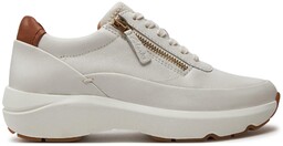 Sneakersy Clarks Tivoli Zip 26176650 Écru