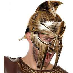 Atosa 58329 kask rycerski, złoty, uniseks dla dorosłych