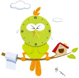 Milagro BIRD LED CLOCK ML208 kinkiet lampa ścienna