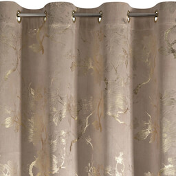 Zasłona welwetowa z szampańskim nadrukiem ZKKK-01