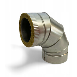 Kolano wentylacyjne izolowane ocynk fi 150/210 kąt 90'