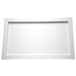 Taca prostokątna z melaminy biała GN 1/2