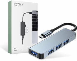 Hub adapter USB V1-HUB 4w1 USB-C Grey