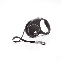 FLEXI Smycz oryginalna Black Design czarna M -