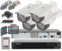 Zestaw monitoring Hikvision 4 Kamery DS-2CE16D0T-VFIR3F 2Mpx Full