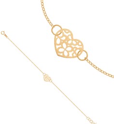 Złota bransoletka 585 łańcuszkowa ażurowe PREZENT