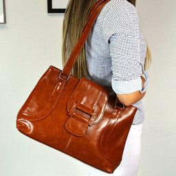 Torebka skórzana damska DAN-A T50 camel