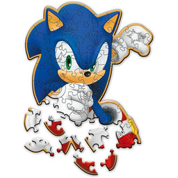Trefl - Drewniane układanki: Sonic The Hedgehog, Sonic