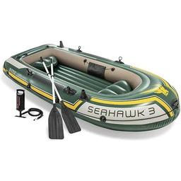 Intex Uniseks Seahawk 3 68380NP Ponton Dmuchany, Zielony,