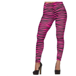 Leginsy różowa zebra-M