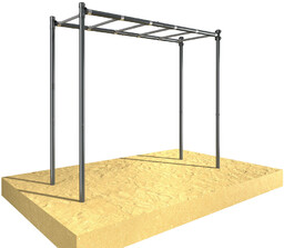 Drążek ogrodowy drabinka gimnastyczna pozioma OCYNK Street workout