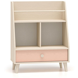 Regał młodzieżowy MEVEL 09 Różowy, piaskowy beż SZYBKA