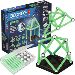 Geomag, klocki, Glow Recycled 25 el, G328