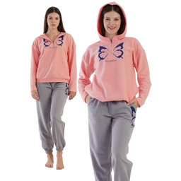 Piżama Damska Dres z kapturem Vienetta polar XL