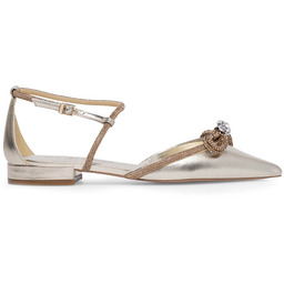 Baleriny Eva Minge COMO-V1381-813-1 Złoty