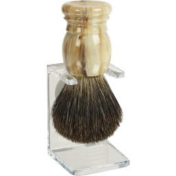 Uchwyt na pędzel do golenia, tworzywo sztuczne jasne