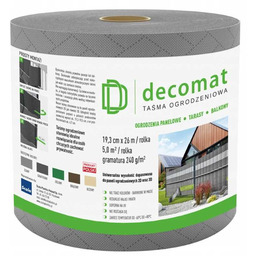Scala Decomat Taśma Ogrodzeniowa 19,3cm x 2600cm Szara