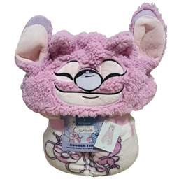 Koc narzuta z kapturem Disney Stitch Angel 120x150