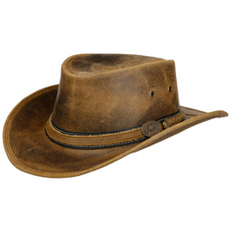 Kapelusz Western Irving Cowhide by Scippis, brązowy, cm