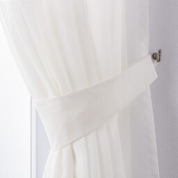 Podwiązka woalowa Victoria, ecru, 12 x 70 cm,