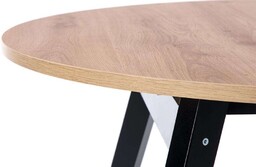 Stół rozkładany dąb artisan / czarny mat 102