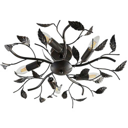 Lindby - Yos 5 Lampa Sufitowa Black-Gold