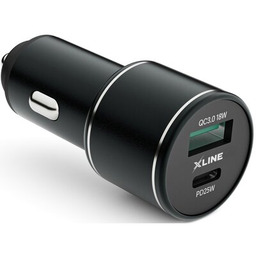XLINE Ładowarka samochodowa CC502 QC3 18W + PD3