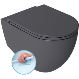 INFINITY miska WC wisząca, Rimless, 36,5x53cm, antracyt 10NF02005-2C