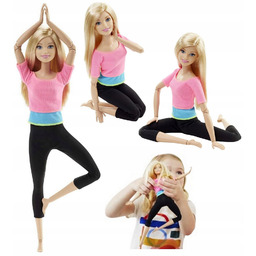 Lalka Barbie gimnastyczka fitness joga sportowy strój Made
